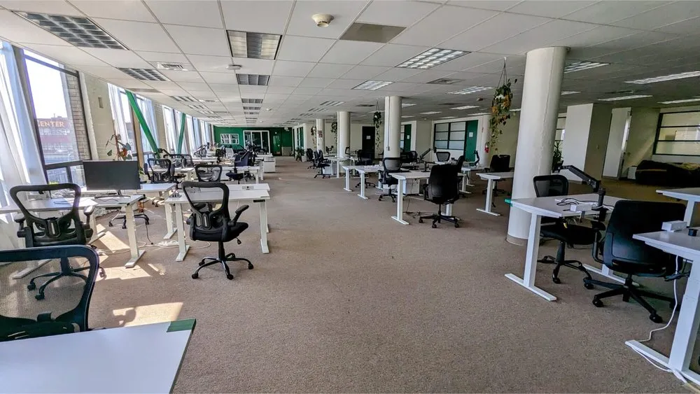Inside Mox SF, the summit venue