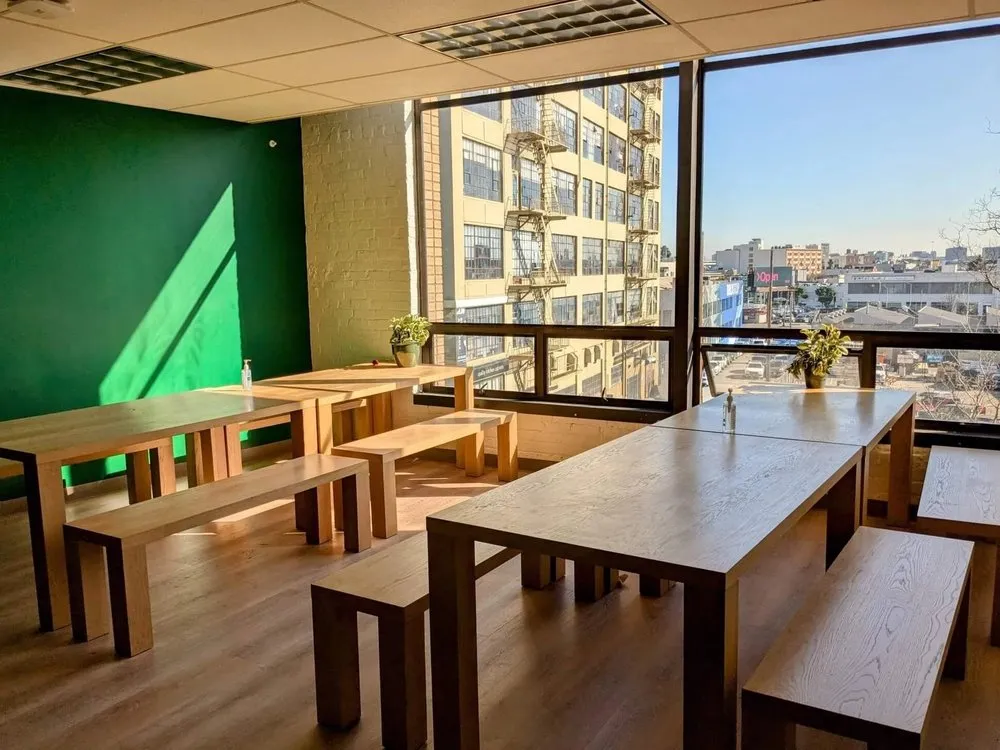 Inside Mox SF, the summit venue
